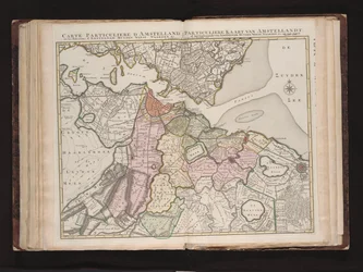 Mappa particolare di Amstelland, o I dintorni di Amsterdam, Muyden, Weesp, Naarden